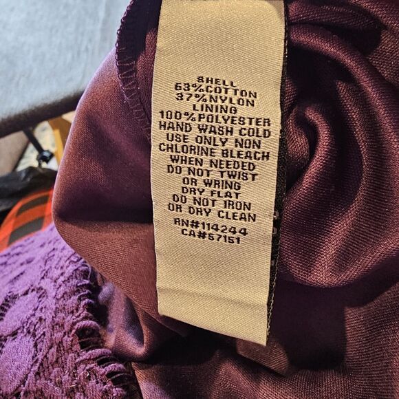 Eliza J Dress Womens Size 6 Purple Lace Work Wedding Guest Cocktail Formal Date - Picture 11 of 11